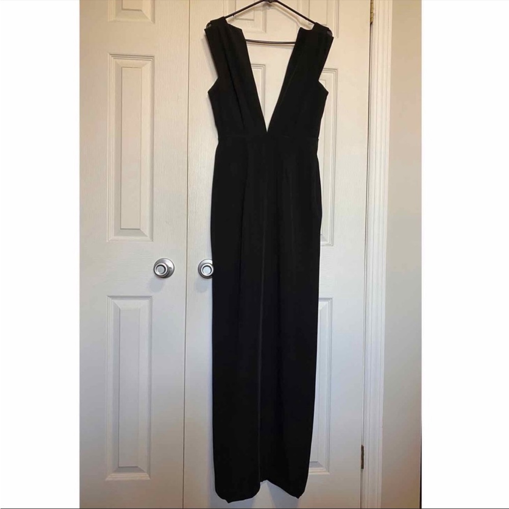 Solace London Plunging Neckline Maxi Dress